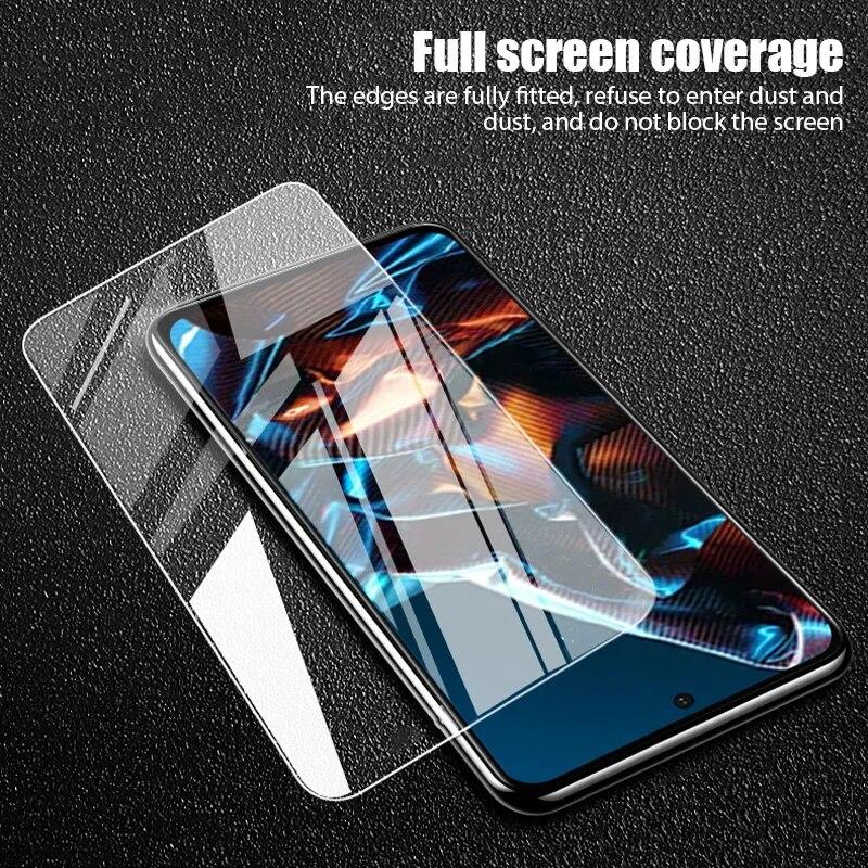 4 шт. закаленное стекло для Xiaomi Poco X3 Pro X4 X5 Pro X3 X4 Защитная пленка для экрана Poco M5 M4 M3 Pro 5G F3 F4 GT стекло