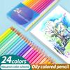 12/24 цвета набор цветных карандашей Makaron эскизы деревянные цветные карандаши живопись для студентов художник рисование художественные принадлежности