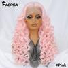 Latisha 13X6 HD 13X5X1 Synthetic Lace Front Wigs Curly Pre Plucked Lace Frontal Wig with Bangs for Women Highlight with Babyhair