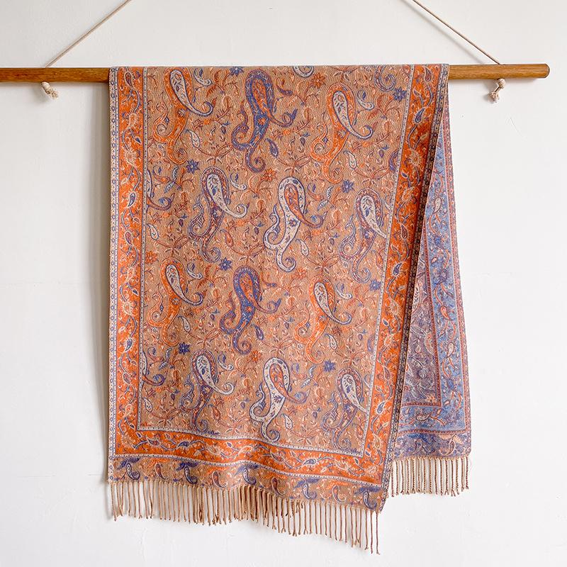 Women Winter Cashmere Scarf Paisley Pashmina Luxury Brand Shawls and Wraps Bufanda Hijab Travel Stoles Echarpe Warm Blanket