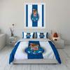Blue stripes, FCP crest. Bedding sets Duvet cover sets Duvet covers Pillowcases(1 * Duvet Cover 2 * Pillowcases without duvet insert)