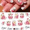 Fashion Rose Flower Nail Art Water Transfer Stickers Decals Tip Decoration DIY for Nails Jm14