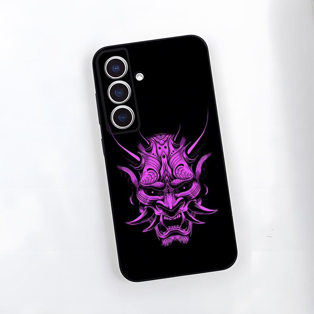 Samurai Mask Phone Case For Samsung S26 S25 Plus S20 S20 Plus S22 Ultra S23 FE S21 Plus S21 Ultra Soft Cover