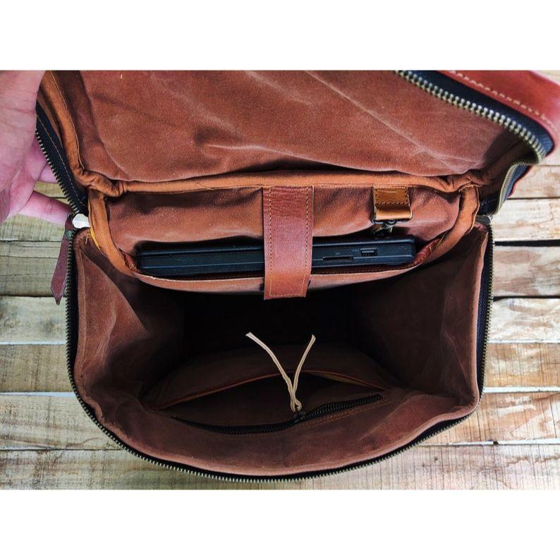Кожаный рюкзак, Кожаный рюкзак ручной работы, Персонализированный кожаный рюкзак для ноутбука, Кожаный походный рюкзак, Кожаная походная сумка Мужчины Женщины