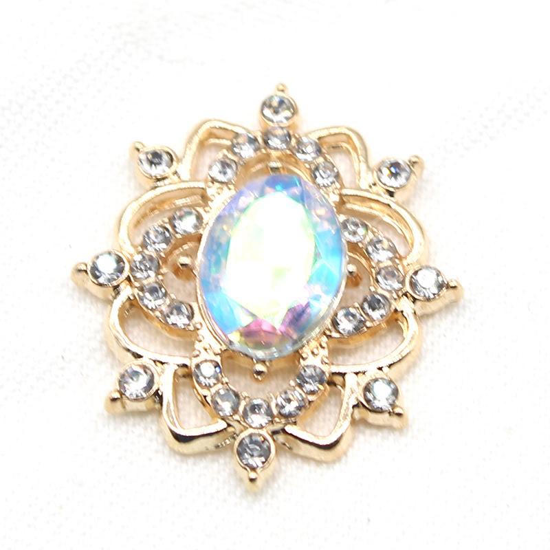 27*31 мм овальная водный алмаз сплав цветок пластина ювелирные изделия аксессуары сделай сам свадебное платье бант головной убор ювелирные изделия аксессуары
