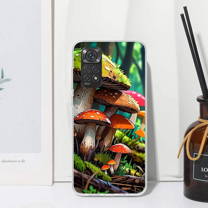 Colorful Mushroom Phone Case For Xiaomi Redmi Note 15 13 14S 14 Pro Plus 12S 11S 10S 12 11E 10 11T Art Fundas Back Cover Redmi N