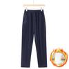 Oversize 8XL Women Trousers Solid Elastic High Waist Casual Pants Autumn Winter Female Straight Pants Mother Long Pants