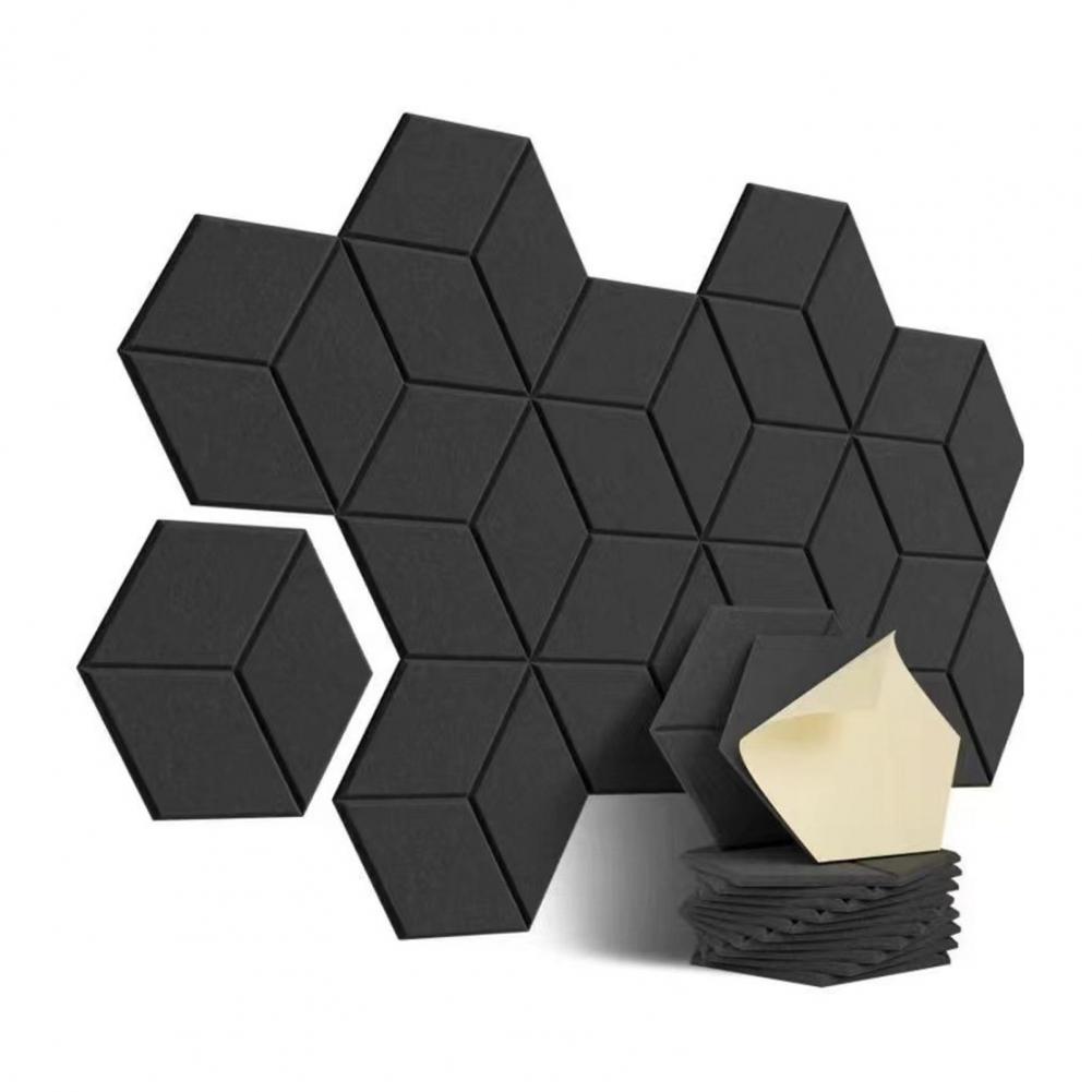 Soundproof Panel Set Thick Acoustic Foam High Density Soundproof Wall Panels for Home Studio Noise Reduction Home Supplies