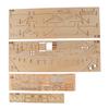 1:130 Sailing Diy Ship Assembly Model Classical Wooden Boat Decoration Wood