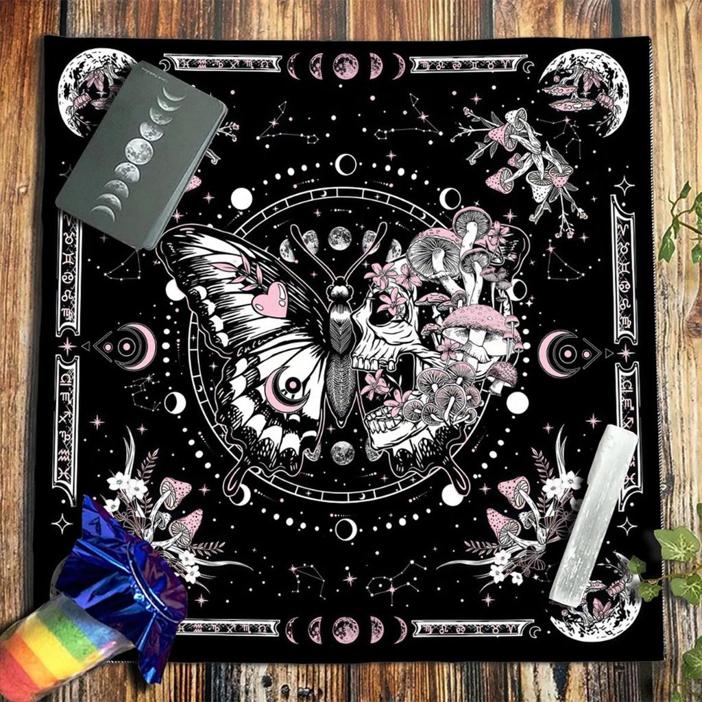 Square Flannelette Tarot Altar Cloth Board Game Pad Astrological Oracles Pad Table Cover Card Mat Divinations Tablecloth