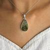 Moldavite Gemstone 925 Solid Sterling Silver Handmade Pendant Jewelry, Statement Women Ring, Gift For Her.