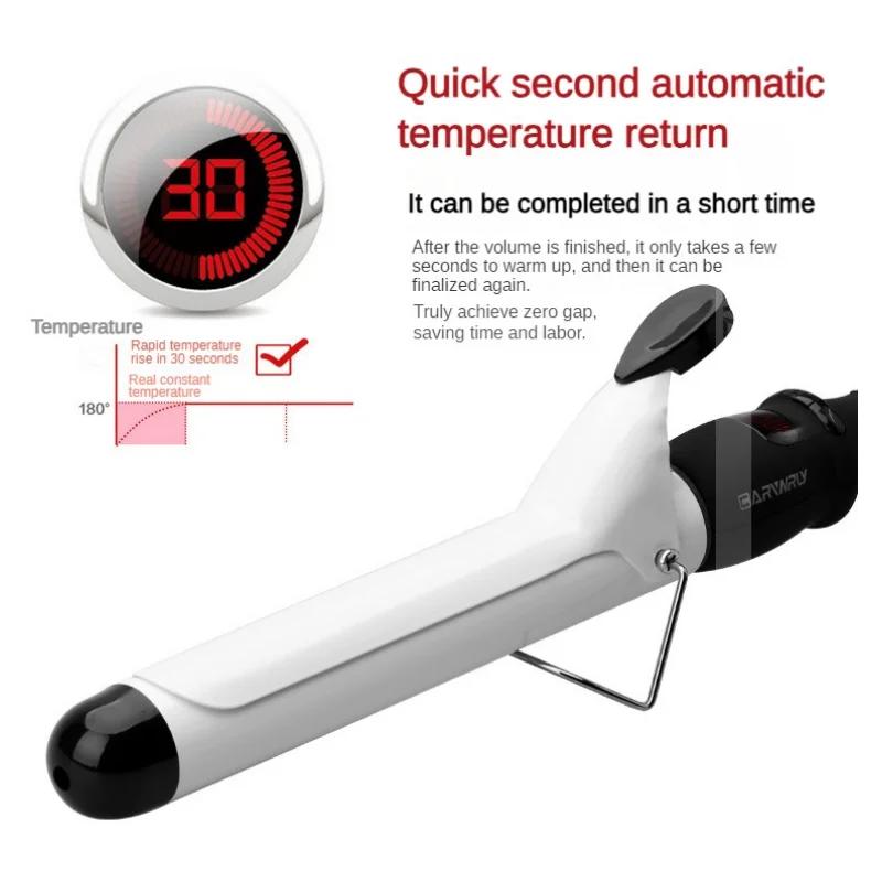 Professional Adjustment LCD Digital Temperature Display Curling Iron Roller Curls Ceramic Glaze Hair Curler Hair Styling Tools