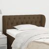 VidaXL Headboard with Ears Dark Brown 103x23x78-88 Cm Fabric3117473