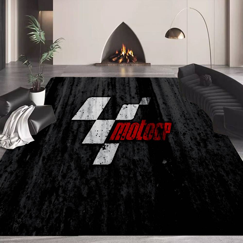Moto GP Motorcycle Floor Mat INS Style Soft Bedroom Floor House Laundry Room Mat Anti-skid Household Carpets
