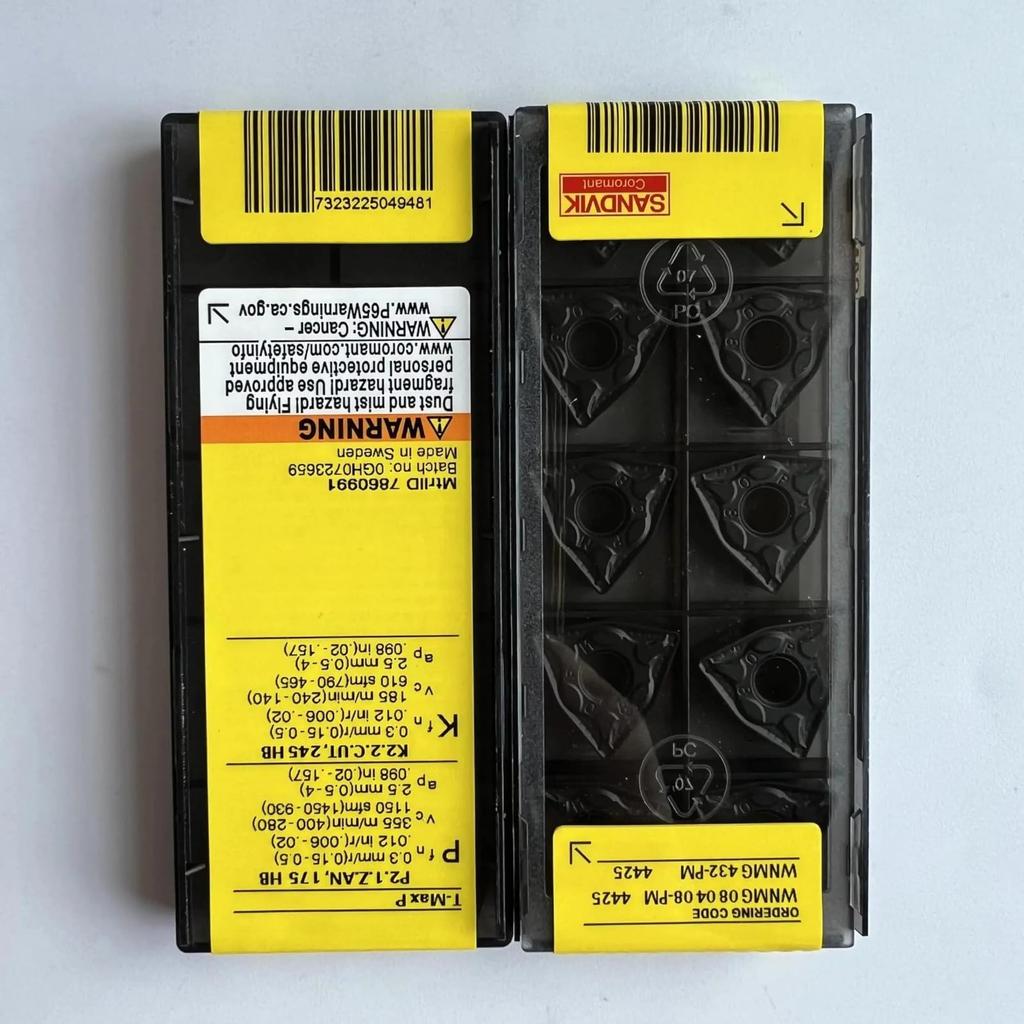 Original Sandvik / WNMG080408-PM 4425 /Carbide CNC Blade 10 PCS