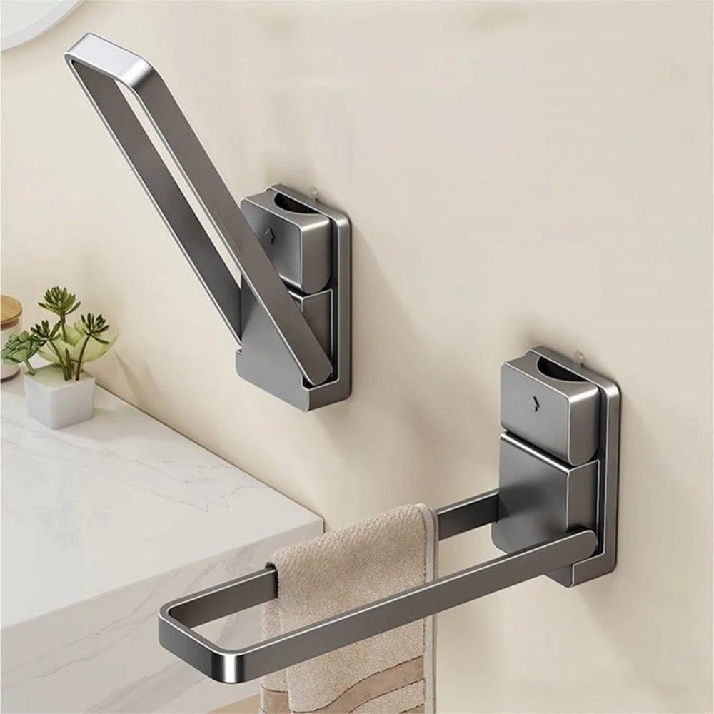 Moisture-Resistant Foldable Towel Rack Detachable Bath Towels Rack Hanger Organizer Rack  Balcony