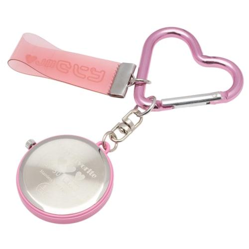 Fieldwork Women's Analog Pocket Watch with Carabiner Charm, Keychain Watch, Pink/Peach, ST301-2