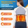 4 Modes Waist Massage Belt with Touch Screen Controller Air Compression Heating Vibration Back Massager Lumbar Brace Belt