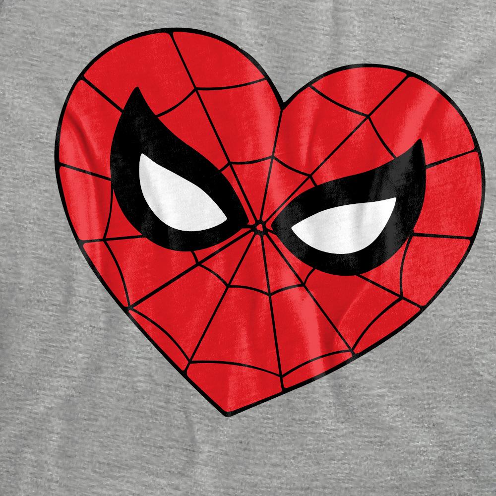 Spider-Man Unisex Adult Heart T-Shirt