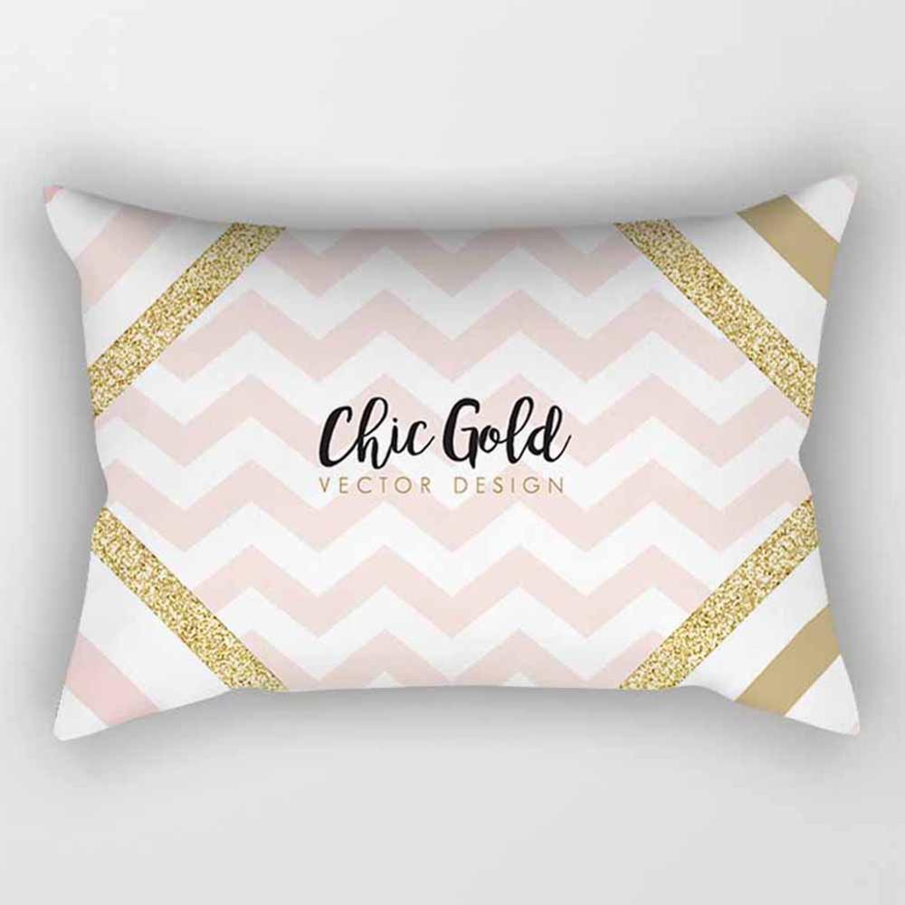 Розовая геометрическая полоса, прямоугольная наволочка 30*50 см, диванная подушка для объятий, наволочка для гостиной, спальни, стильный домашний декор