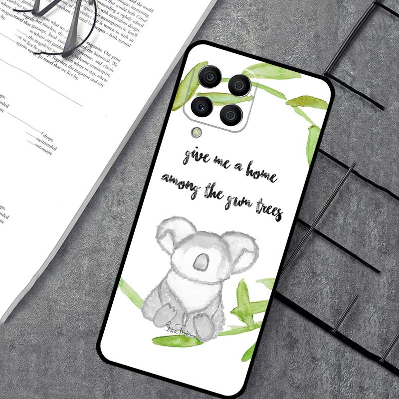 Cute cartoon watercolor animal koala Case For Samsung Galaxy M15 M11 M12 M13 M14 M06 M16 M36 M56 M31 M53 M32 M52 M35 M55 M34 M54