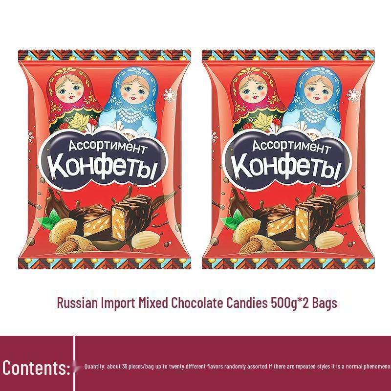 Russian Candy Mix - Wedding Favors & New Year Snacks in Purple Wrappers