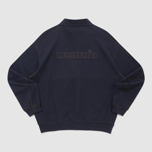 UMBRO Crispy Taslan Collar Half-Zip Navy (Uq321Cfs92) (A Type)