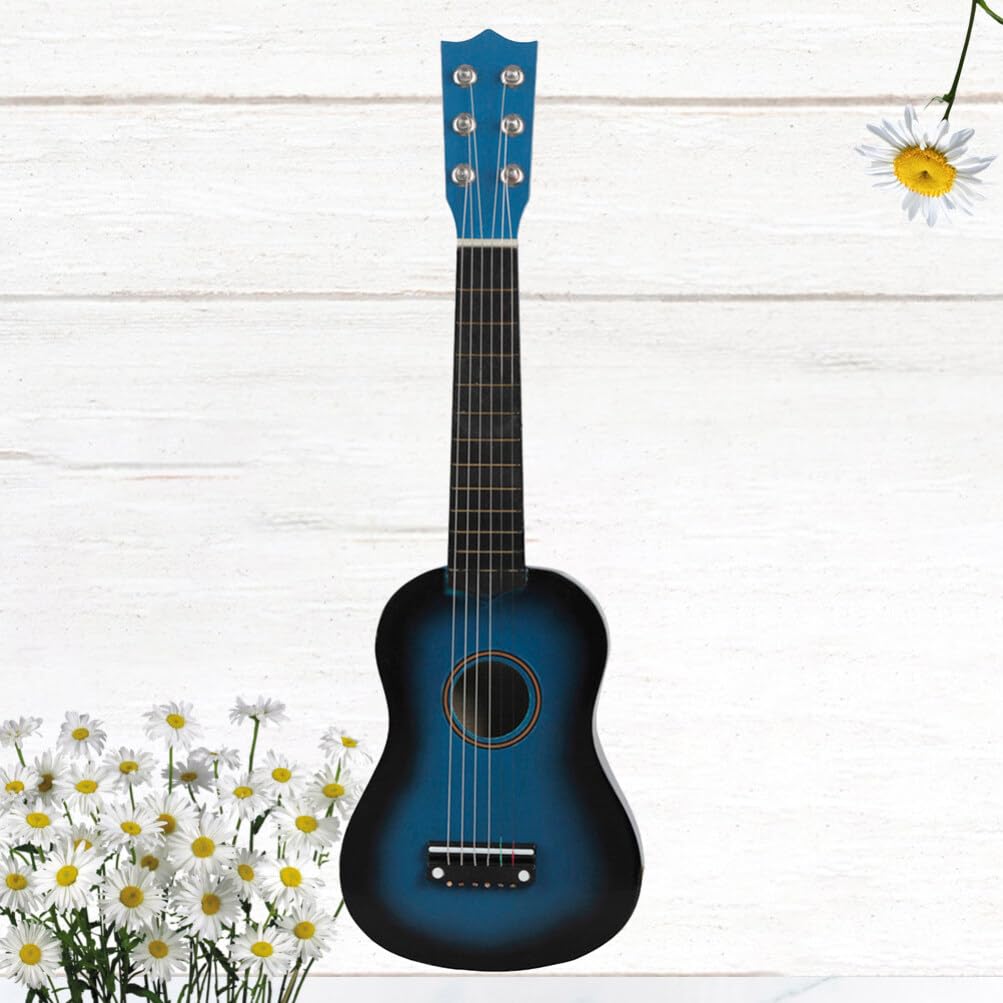 EXCEART Wood Folk Guitar for Music Learning Instrument for and Acoustic 1 Piece Random 21-inch Children's Beginners, Kids, Beginners, Entertainment,