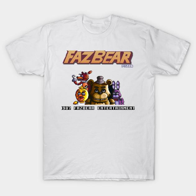 Модная унисекс футболка с принтом Fazbear, больших размеров S-5XL, 100% хлопок, топы, футболки с круглым вырезом и коротким рукавом