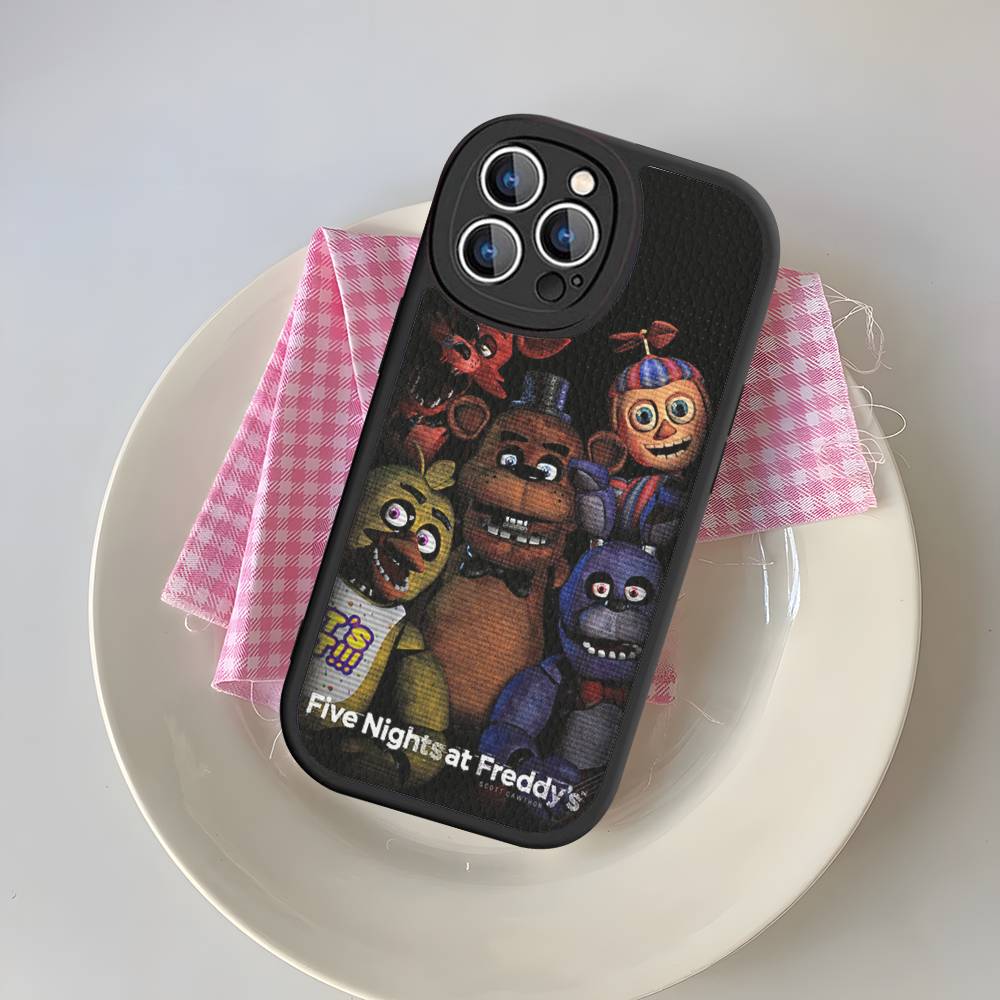 Игровой чехол F-Five N-Nights At F-FreddyS для телефона iPhone 16 15 14 13 12 11 Pro Max Plus Кожаный мягкий чехол