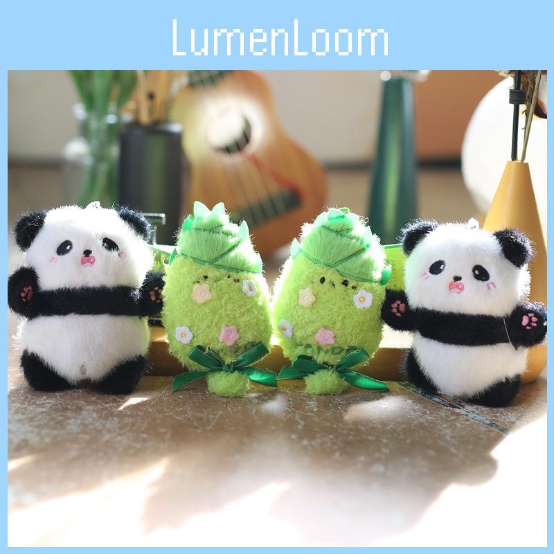 Ultra Soft Bamboo Panda Plush Stuffed Animal Keychain Backpack Charm Kids Gift