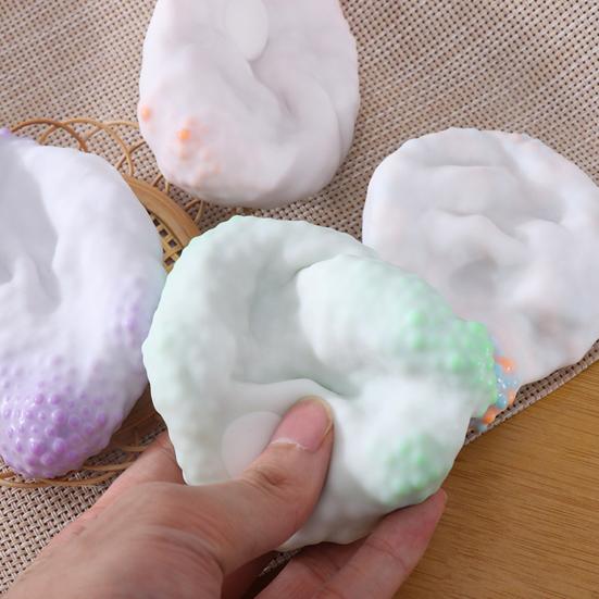 Виноградный мяч для снятия стресса, игрушки для взрослых, разноцветные бусины, мяч для снятия стресса со звуком, мяч для упражнений на руку для облегчения синдрома запястного канала