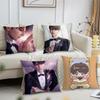 Caleb Love and Deepspace Wedding Card Chibi Cushion Cover Soft Pillow Case for Sofa Living Room Home Decor Protective Covers