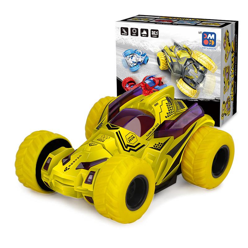 Вращение на 360°, откат, трюковый автомобиль, инерционная игрушка для бездорожья, с приводом от трения, флип-машина, игрушка для детей, подарки на день рождения