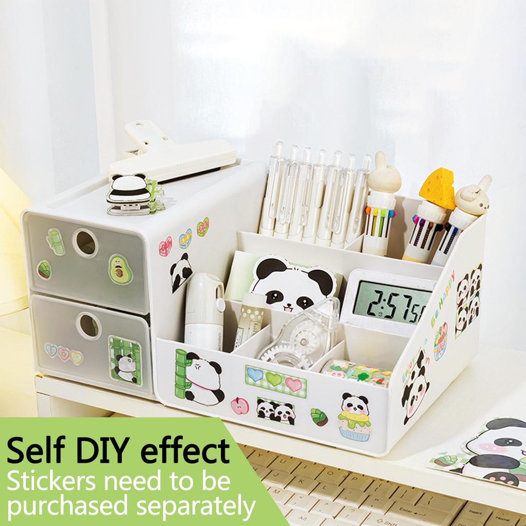 Многофункциональный настольный ящик для хранения канцелярских принадлежностей, держатель для ручек для хранения канцелярских принадлежностей для офиса и учебы