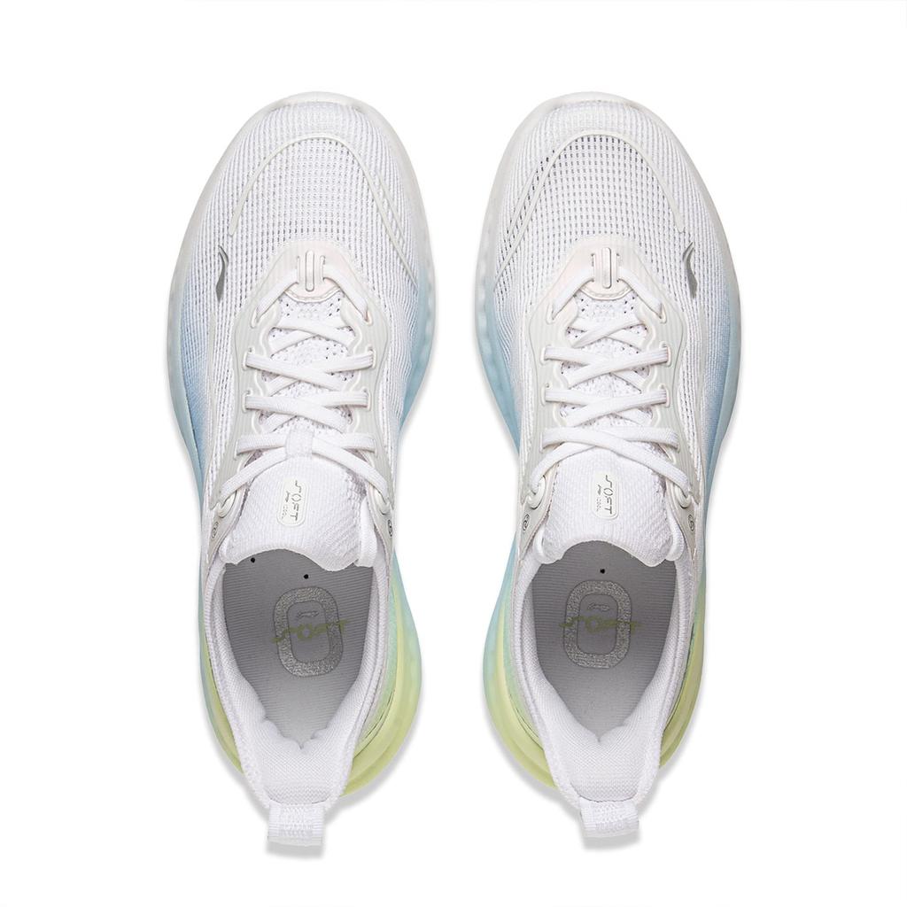 Li Ning SOFT COOL 2 Амортизация Устойчивость к истиранию Дышащие Легкие Низкие Повседневная обувь Женская Белый Синий Зеленый AGLV010-1