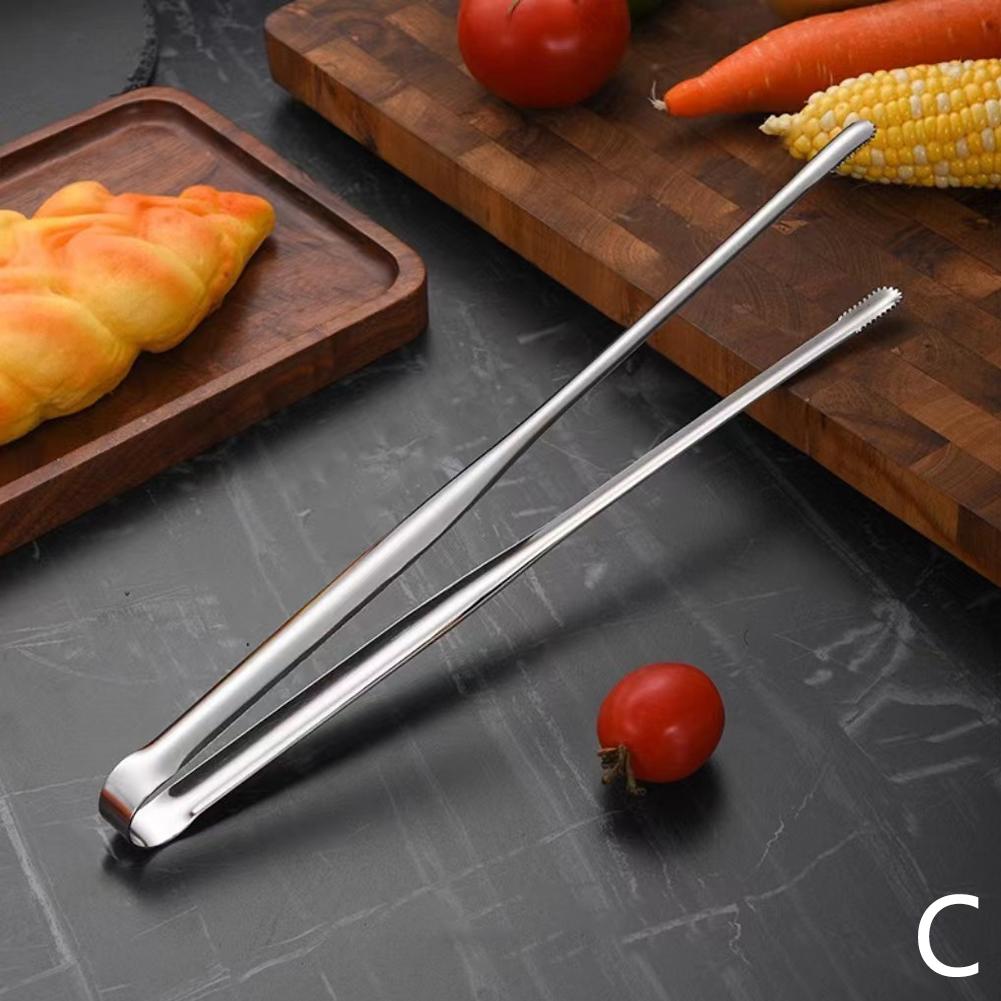 Steel Barbecue Tongs Meat Salad Steak Food Kitchen Tongs Tongs Cooking Utensils Tweez A5B7