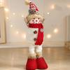 Cute Long Legs Snowman Ornaments Cartoon Plush Snowman Doll Toy  Shopping Mall Hotel