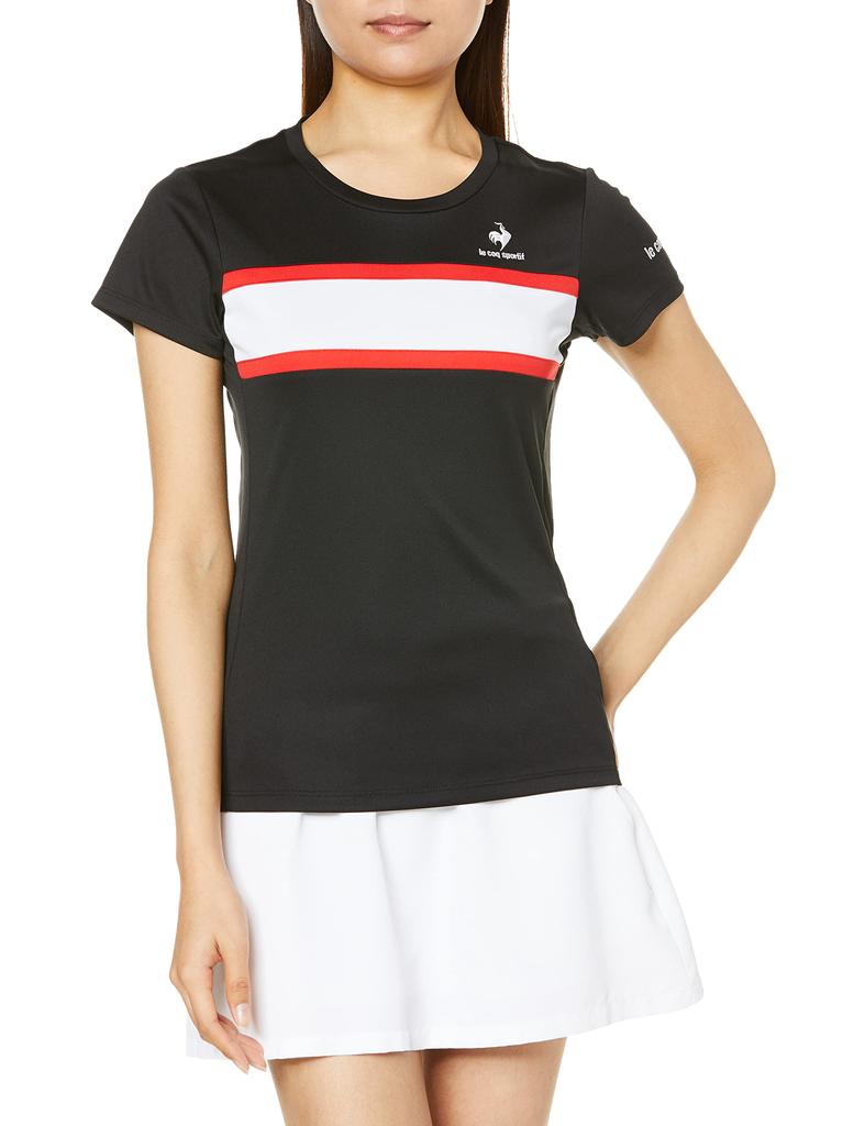 Coq Sweat Absorbent Quick UPF30 BLK M [Le Sportif] T-shirt Drying/Stretch / Women's