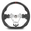 Hydro Dip Carbon Fiber Look Steering Wheel Perforated Leather Replacement for Subaru WRX STI 2015