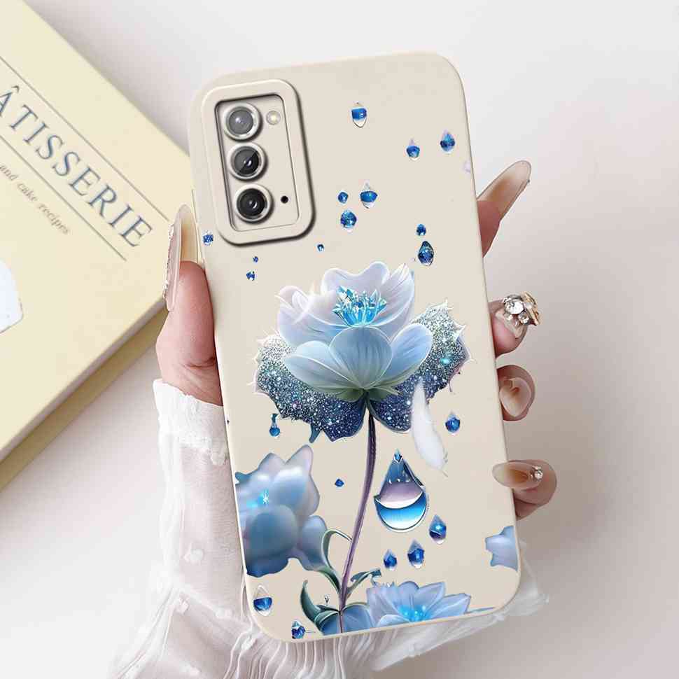 For Samsung Galaxy Note20 4G Case SM-N980F Popular Love Soft Silicone Cover For Samsung note20 5G 6.7" Cute Butterfly Bumper