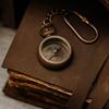 Personalized Engraved Brass Compass Keychain Custom Nautical Keyring Fathers Day Gift Corporate Gift Vintage Style Key Chain