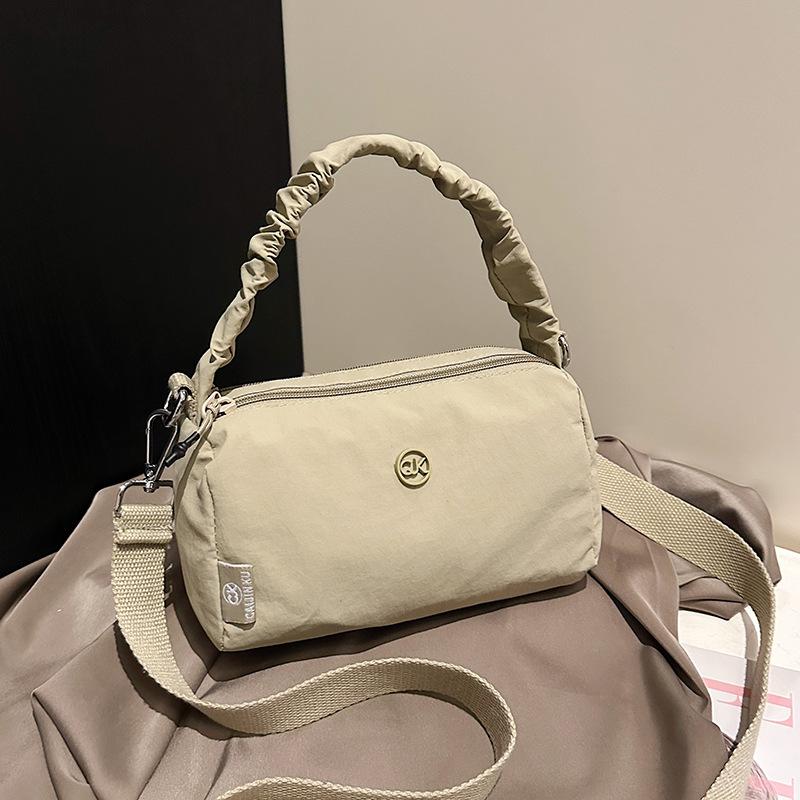 Летняя новая сумка-цилиндр в иностранном стиле, женская простая модная сумка через плечо, повседневная легкая сумка-мессенджер, нейлоновая сумка