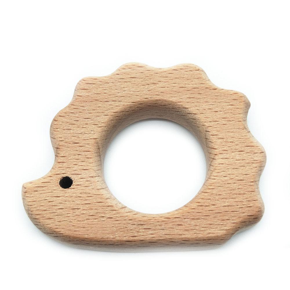 1 шт., детские прорезыватели, деревянные кольца с изображением животных, камера единорога, ежик, пищевой деревянный прорезыватель, подвеска для кормления, игрушки для прорезывания зубов