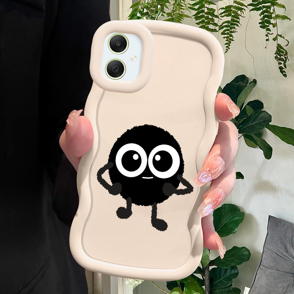 Прекрасный черный мягкий чехол для телефона Samsung Galaxy A52 A73 A12 A11 S24 Ultra 5G S23 S22 S21 S20 FE Wave Edge противоударный защитный резиновый чехол