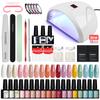 PHOENIXY Nail Gel Polish Set With 36W Nail Gel Dryer Lamp 18 Colors Long Lasting Gel Varnish Gel Polish Nail Tools Kit