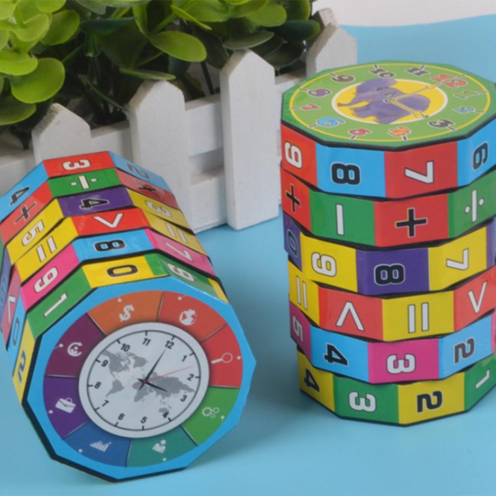 Learning Toys for Kids 3 4 5 Yr - Slide Puzzles Mathematics Numbers Magic Cube