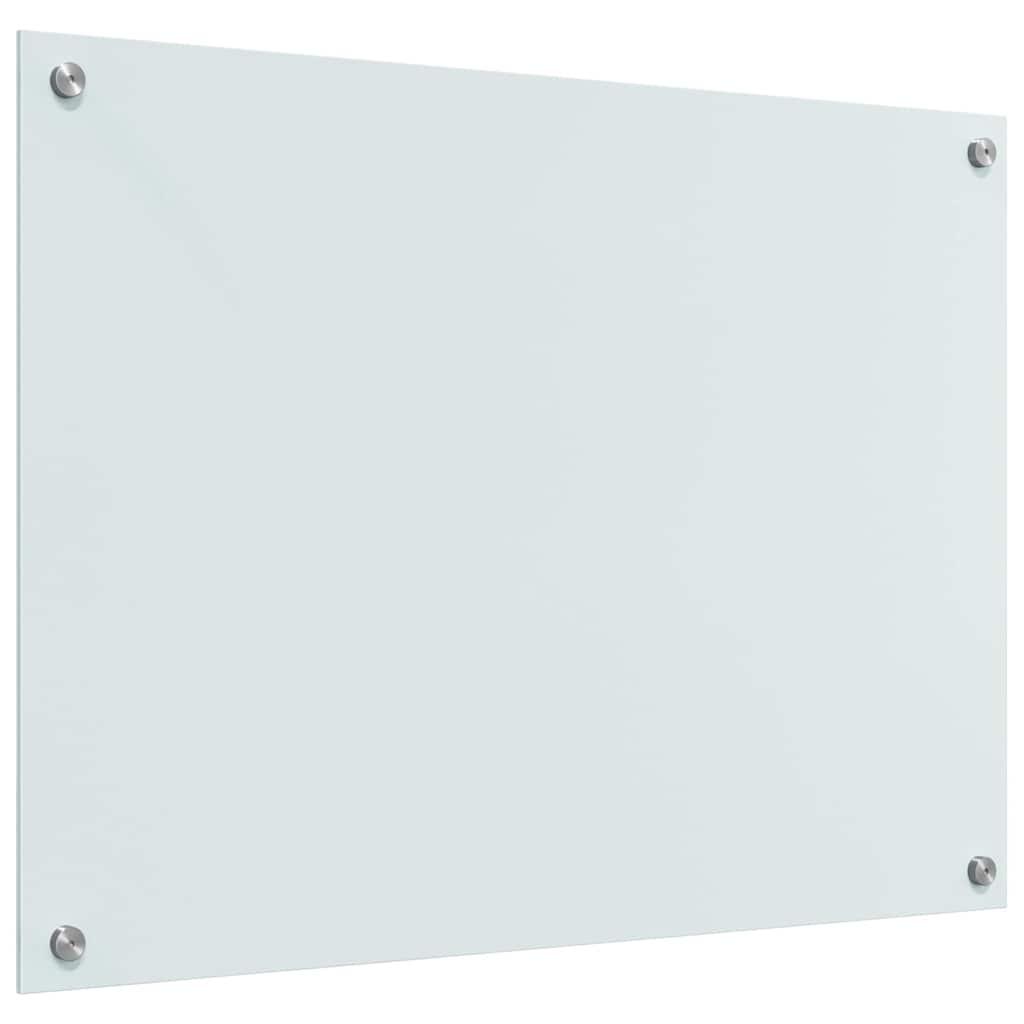 Kitchen Backsplash 2 pcs White 80 x 60 cm Tempered Glass