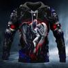 Spring Autumn Men's Clothing Viking Hoodies Sweatshirt 3D Print Skull Angel Streetwear Vintage Long Sleeve Man Pullover Jackets
