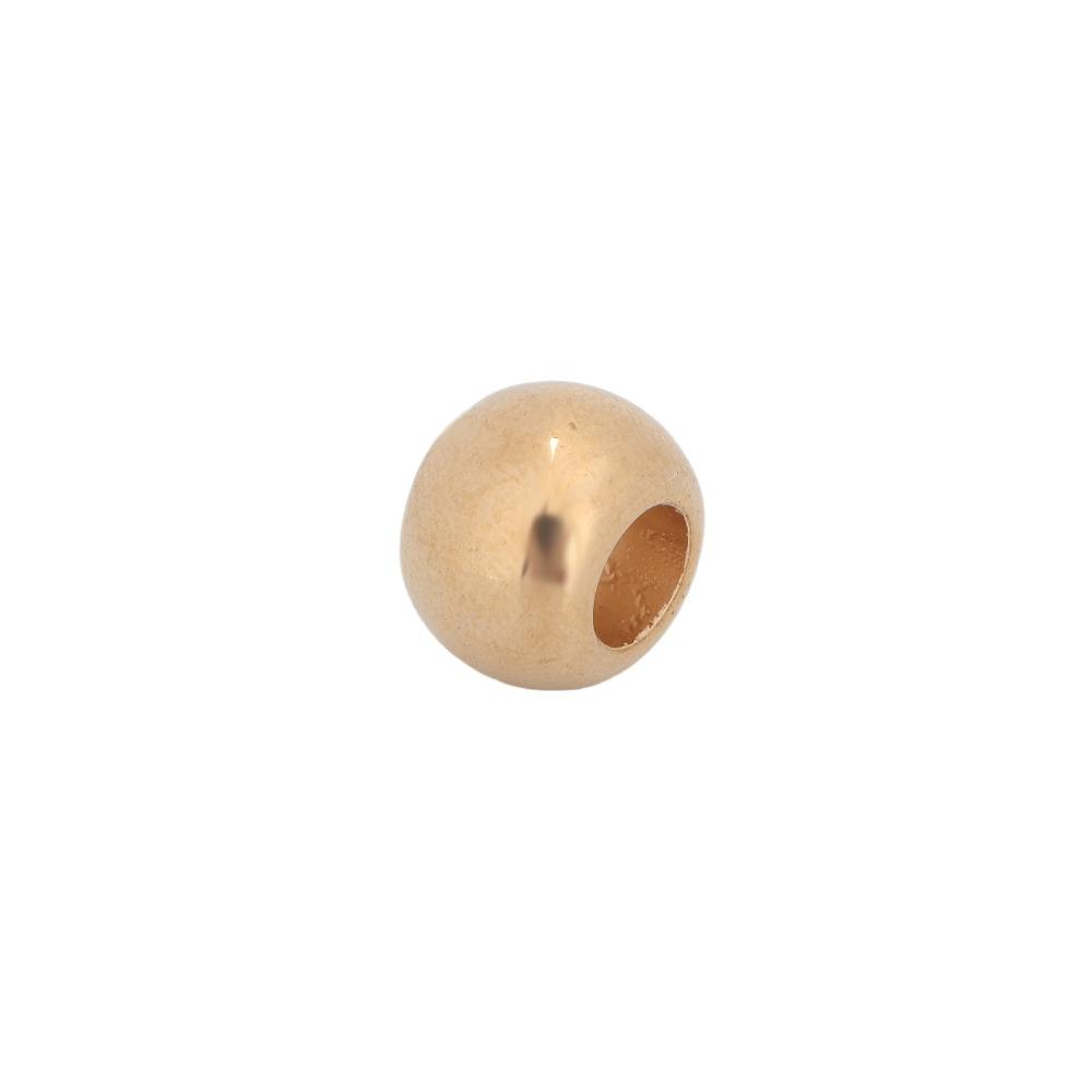 200pcs 12mm Metal Spacer Beads Large Hole Resin Beads Durable Round Beads  For DIY Jewelry